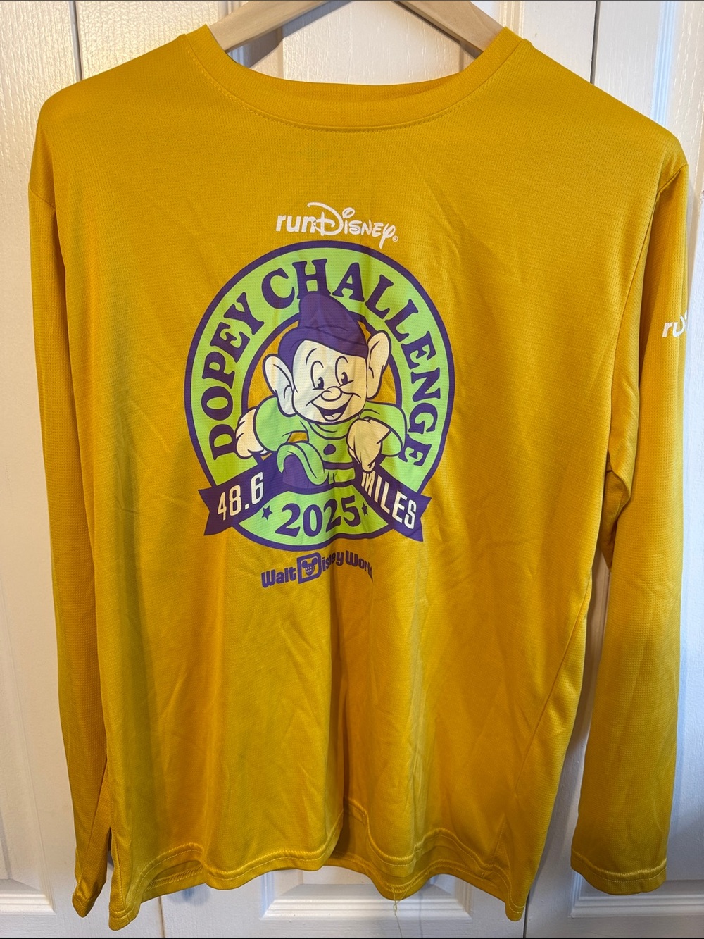 Disney Yellow runDisney Performance Tee